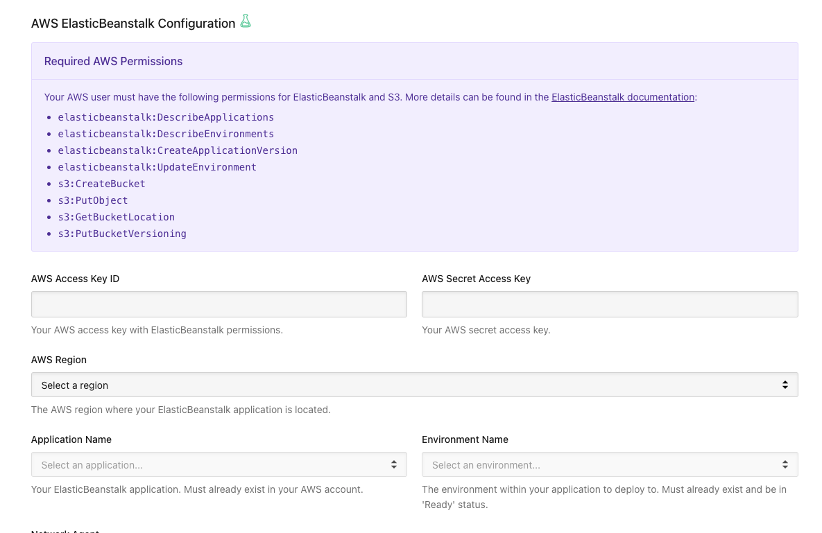 Configure AWS EB